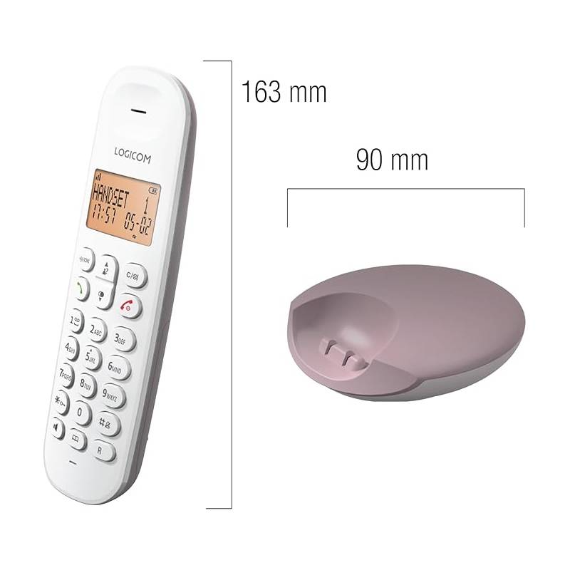 Téléphone Sans Fil DECT LOGICOM Iloa 150 Solo - Taupe - Image 3