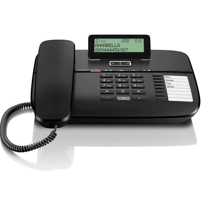 Téléphone Fixe Filaire GIGASET DA810A - Noir