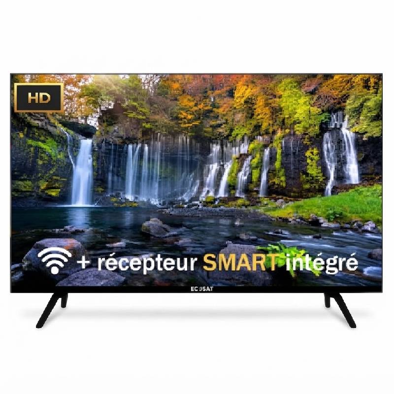 Téléviseur ECOSAT 32″ LED SMART TV  Avec Récepteur Smart Intégrée