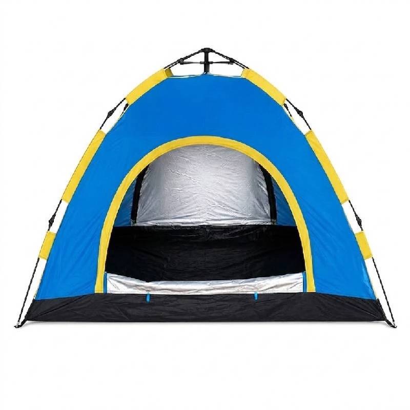 Tente de Camping Familiale 10 Places - Bleu/Jaune