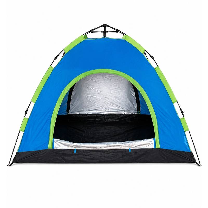 Tente Familiale 10 Personnes pour Camping et Plage - Vert/Bleu