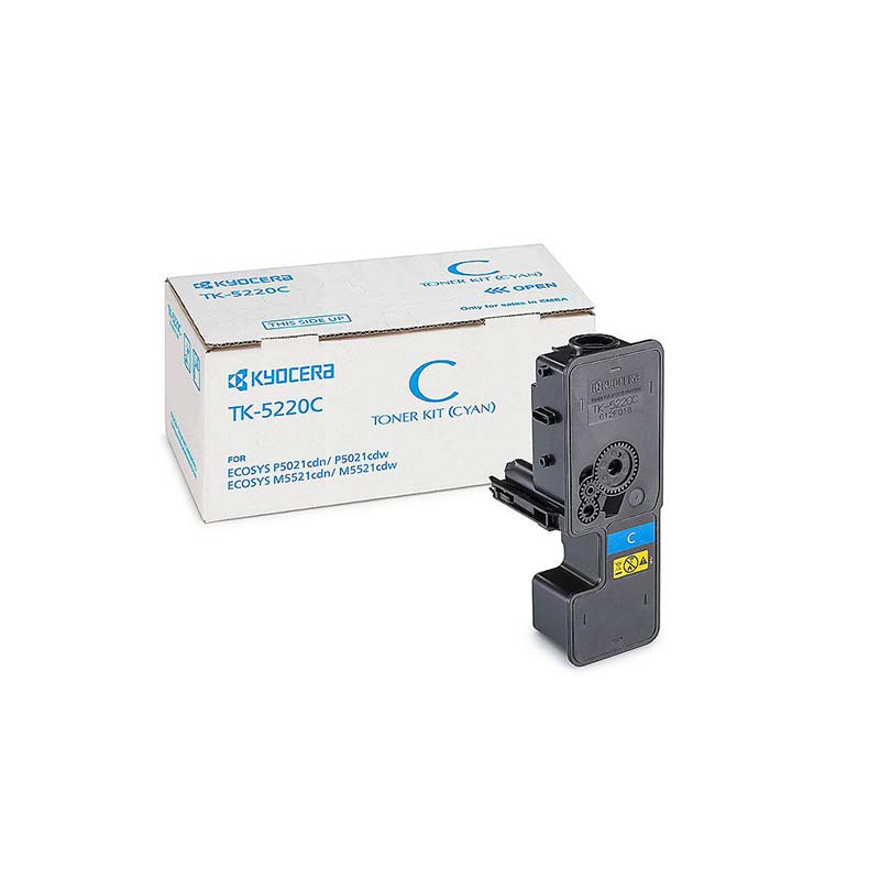 KYOCERA TK-5220C Cartouche de tonerOriginal Cyan, Photo boutique MyTek chez MyTek
