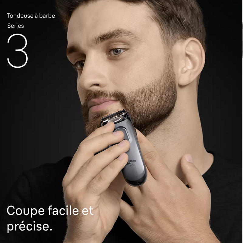 Tondeuse à Barbe BRAUN Série 3 BT3560 Rechargeable - Noir - Image 4