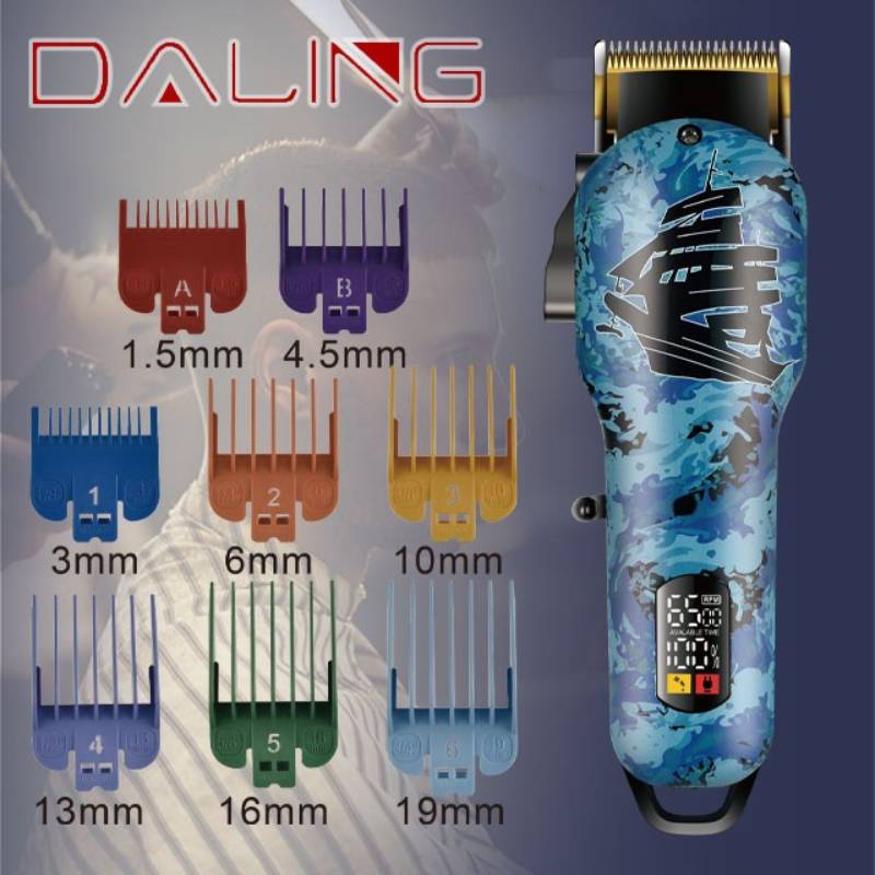 TONDEUSE à cheveux PRO RECHARGEABLE DALING DL-1191 - Bleu - Image 3