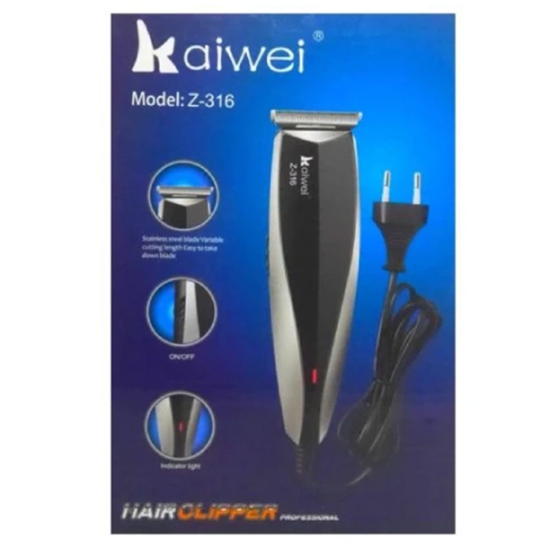 Tondeuse à cheveux RECHARGEABLE 3en1 KAIWEI Z-316 - Gris - Image 3