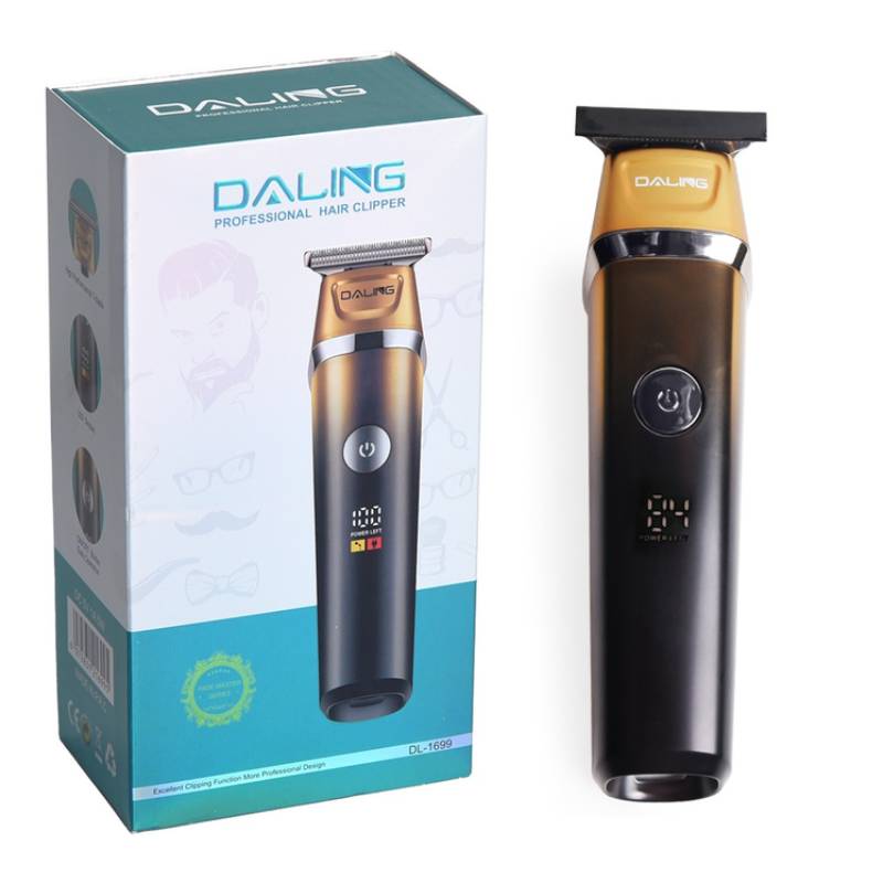 Tondeuse à Cheveux Rechargeable Professionnel DALING DL-1699 - Noir et Doré - Image 2