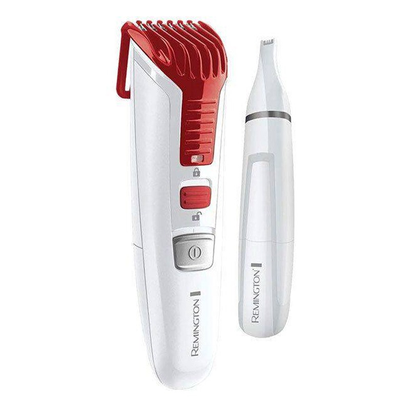 Tondeuse à Cheveux et Barbe REMINGTON MB4122 Rechargeable - Rouge&Blanc