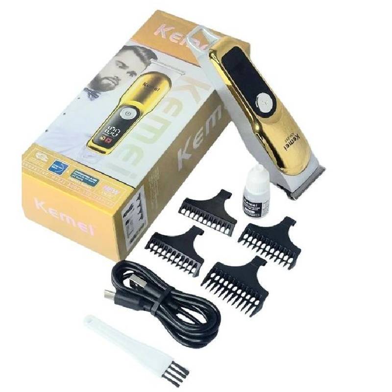 Tondeuse Cheveux KEMEI KM-287 Avec Écran LED - Gold - Image 2