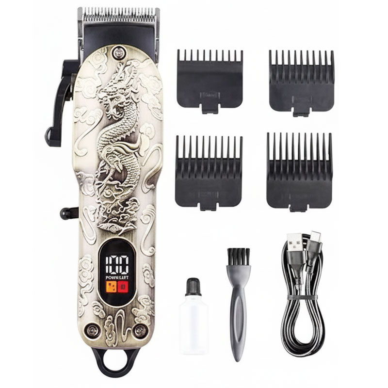Tondeuse à Cheveux Rechargeable YC-011A - Noir&Gold