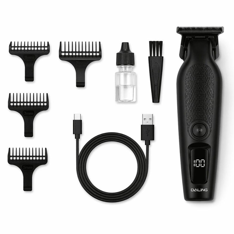Tondeuse Rechargeable DALING DL-1909 Avec Afficheur - Noir