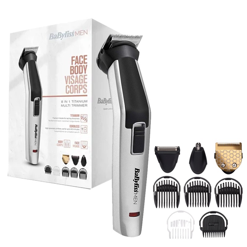 Tondeuse Multi-Usages 8en1 BABYLISS MT726E - Titanium