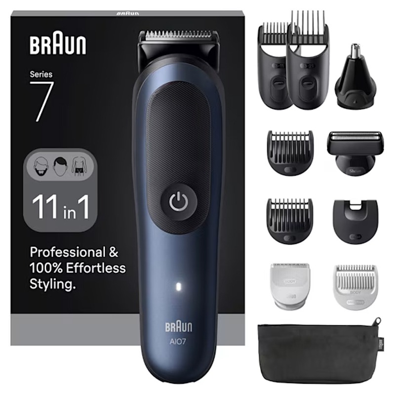 Tondeuse Multifonction 11EN1 BRAUN AIO7540 Rechargeable - Noir
