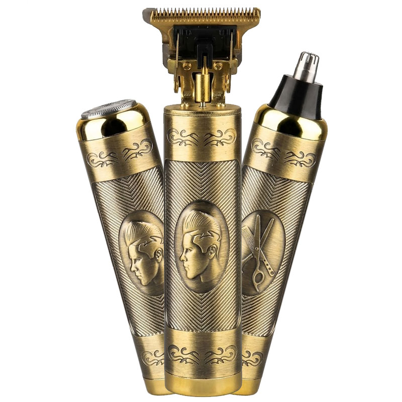 Tondeuse Multifonction 3-en-1 Cheveux Nez et Rasoir - Gold