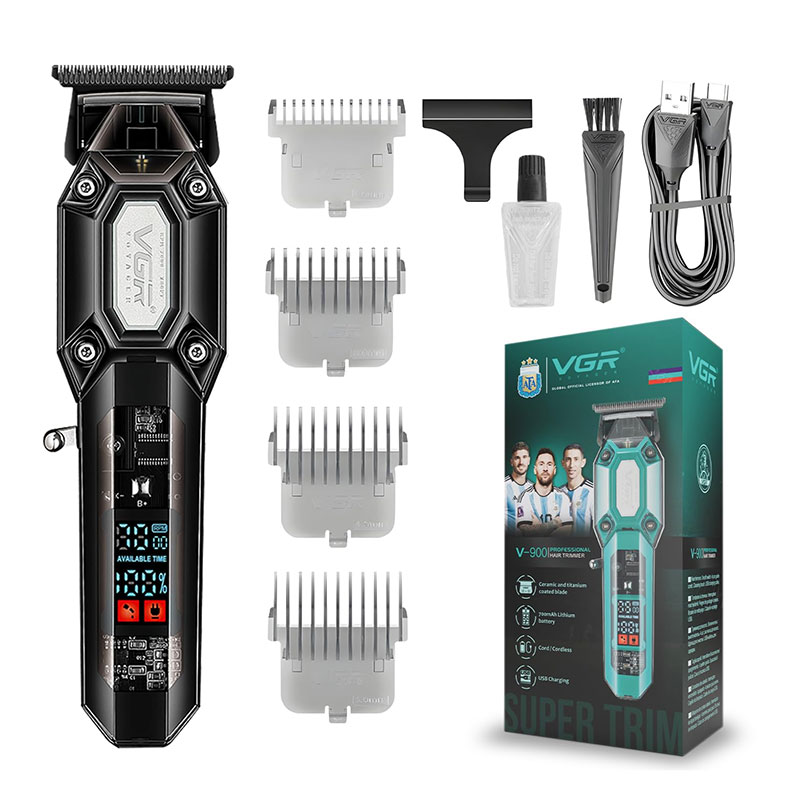 Tondeuse à Cheveux Pro Rechargeable VGR V-900 - Noir