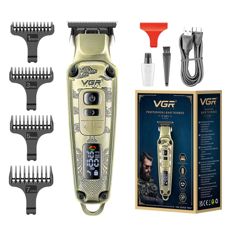 Tondeuse à Cheveux Pro Rechargeable VGR V-901 - Gold