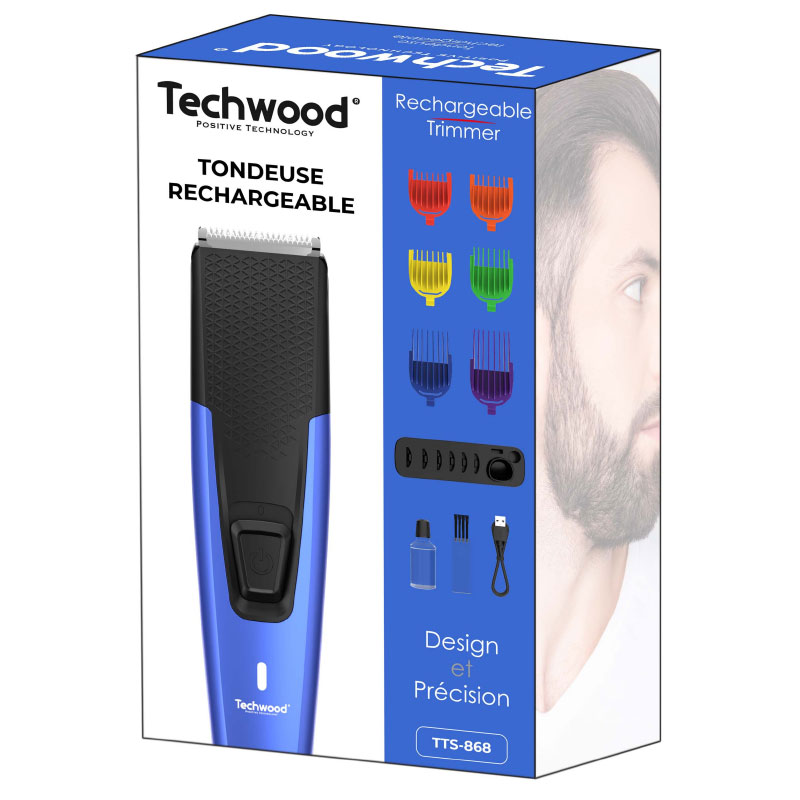 Tondeuse Rechargeable 5EN1 TECHWOOD TTS-868 - Noir - Image 4