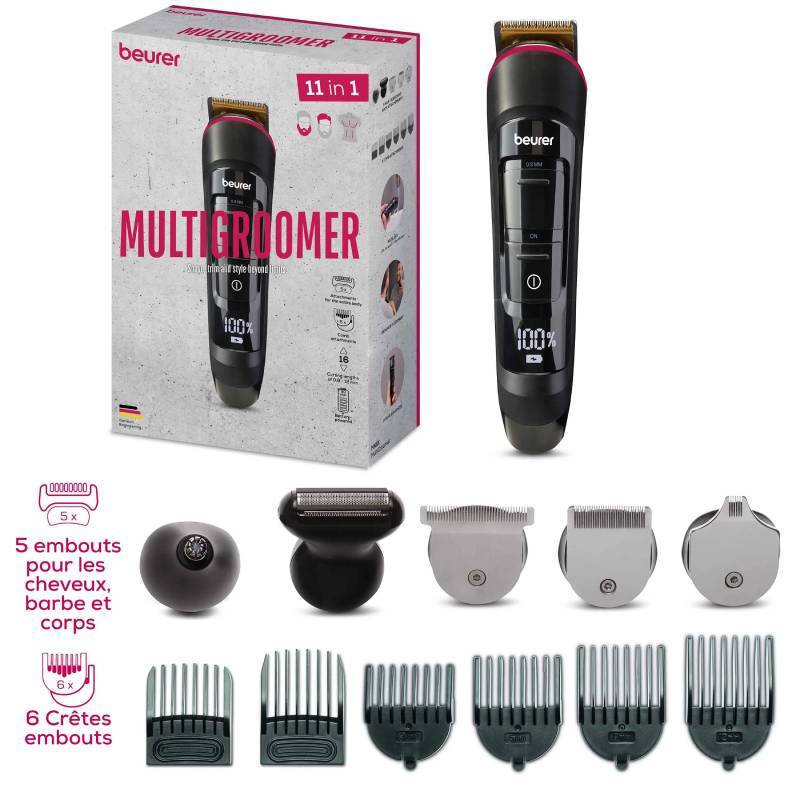 Tondeuse Multigroomer Rechargeable BEURER MN9X - Noir - Image 6