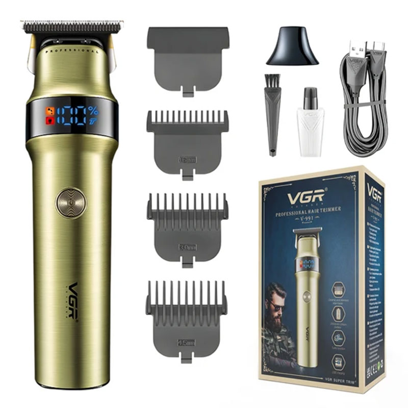 Tondeuse à Cheveux Pro Rechargeable VGR V-991 - Gold