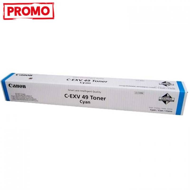 Toner Laser Original CANON C-EXV 49 Cyan Pour photocopieurs 