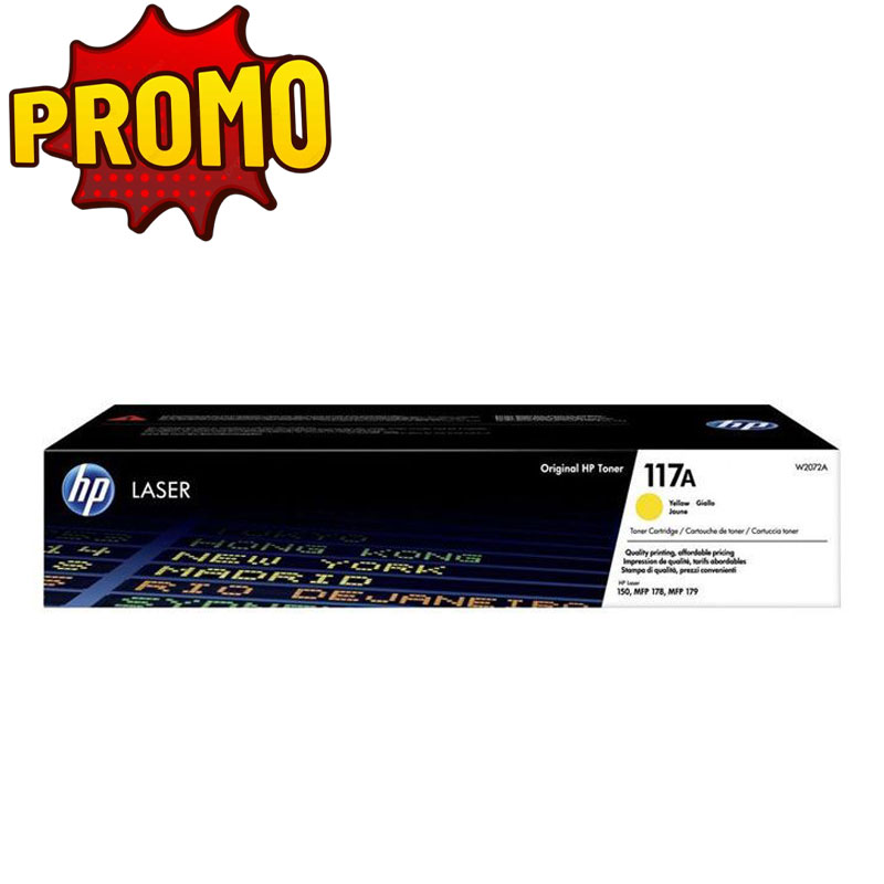 Cartouche de toner laser authentique HP 117A - Jaune