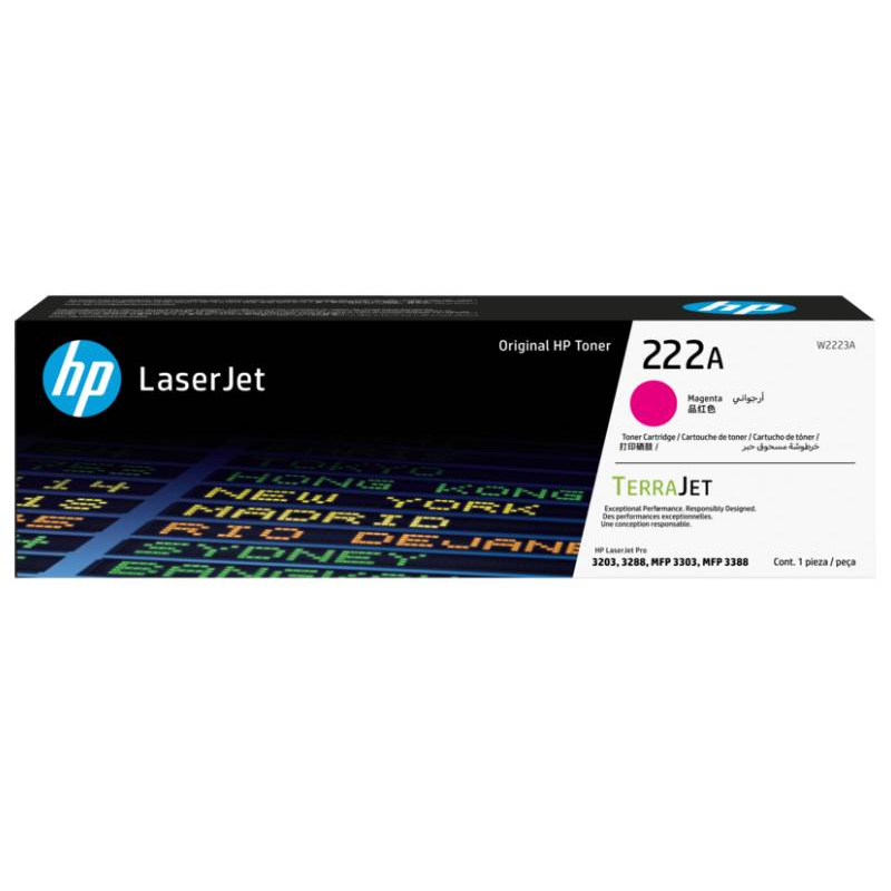 Toner LaserJet d'origine HP 222A - Magenta (W2223A)
