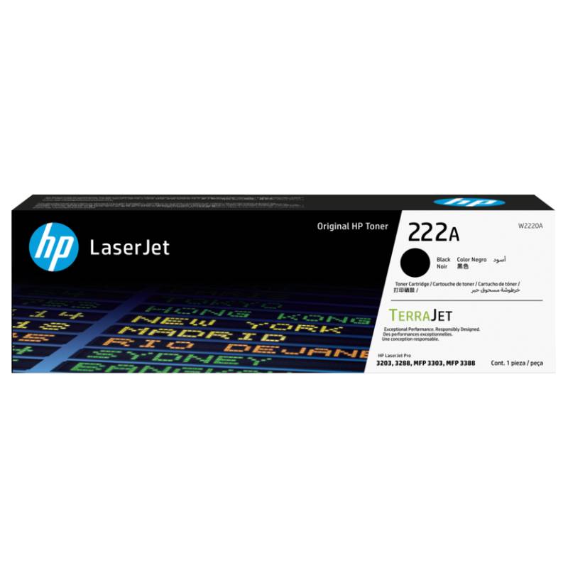 Toner LaserJet d'origine HP 222A - Noir (W2220A)