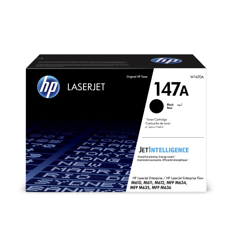 Toner LaserJet HP D'origine 147A - Noir (W1470A)