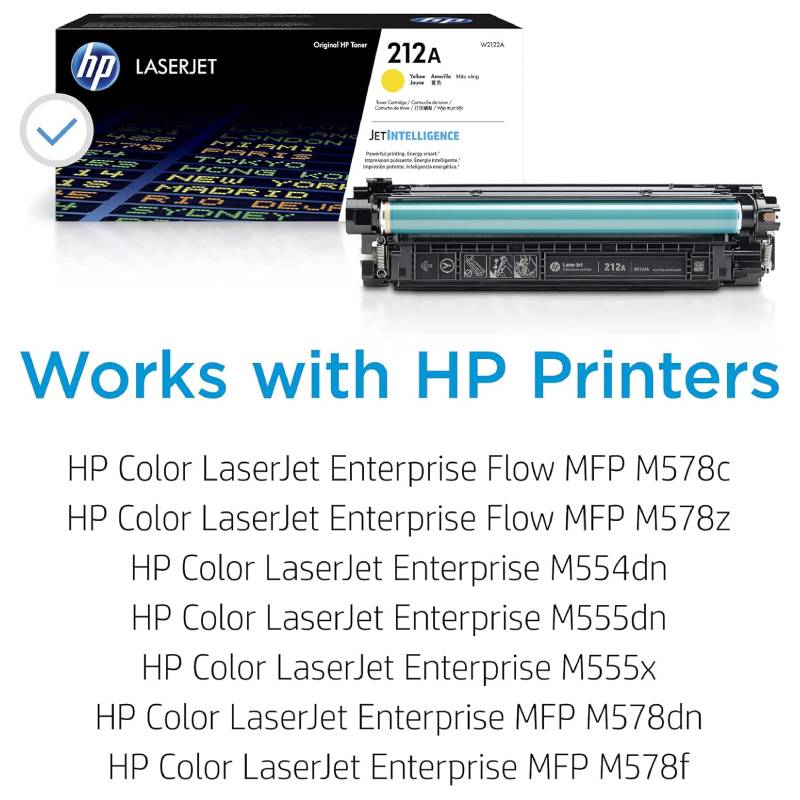 Toner Original LaserJet Authentique HP 212A - Jaune - Image 6