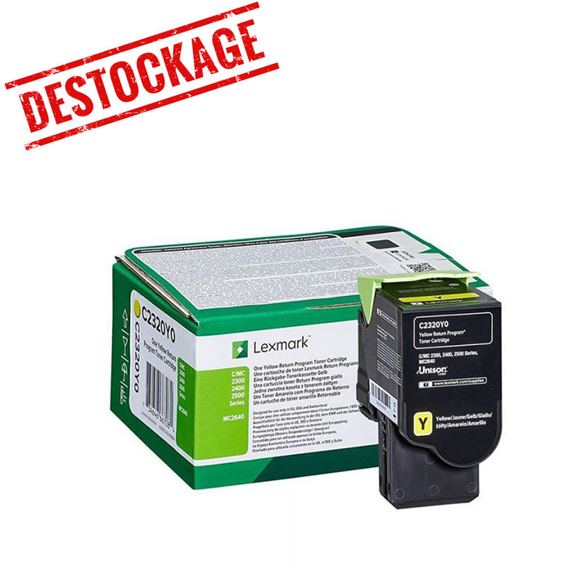 Lexmark C2350Y0 Cartouche de tonerOriginal Jaune, Photo boutique MyTek chez MyTek