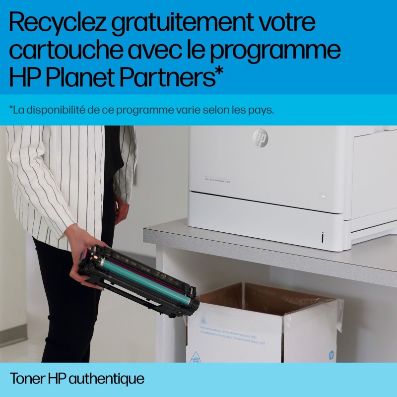 Toner LaserJet d'origine HP 222A - Cyan (W2221A) - Image 2