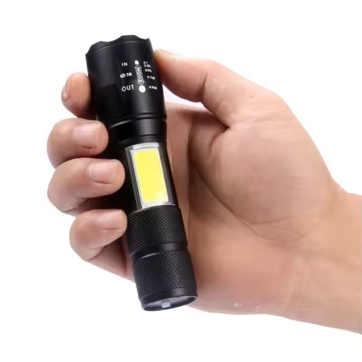 TORCHE LED RECHARGEABLE AVEC ZOOM STYLE MILITAIRE - Image 7