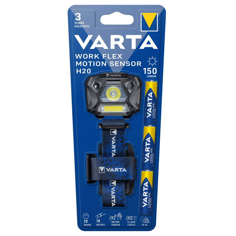 Torche à Tête VARTA Head 150 Lumens 3 Watts - Noir - Image 2