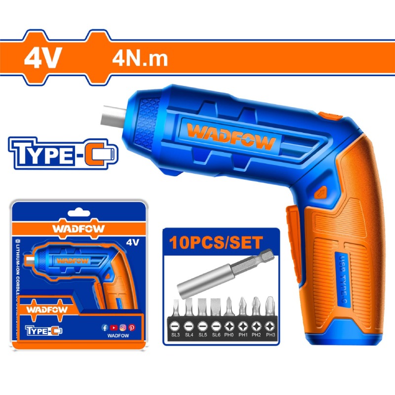 Tournevis sans fil WADFOW 4v + 9 acc WCV4415 - Image 2