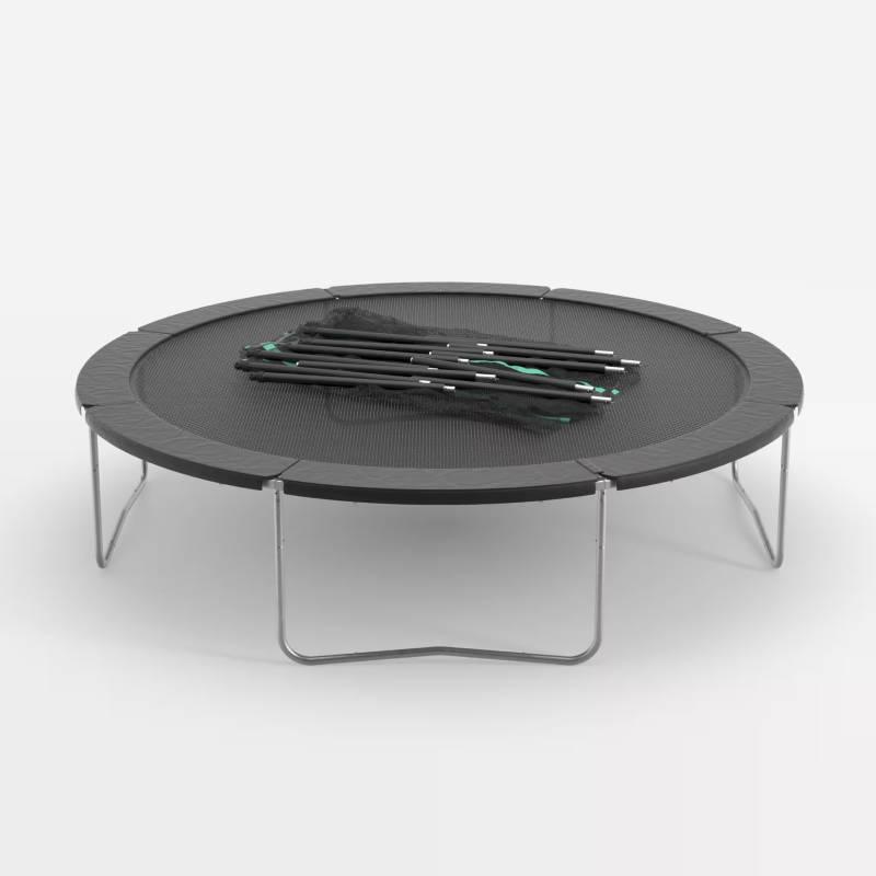 Trampoline 360 DOMYOS avec filet de protection - Noir - Image 2