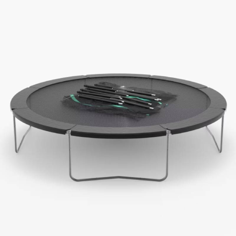 Trampoline 420 DOMYOS avec filet de protection - Noir - Image 2