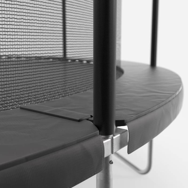 Trampoline 420 DOMYOS avec filet de protection - Noir - Image 4
