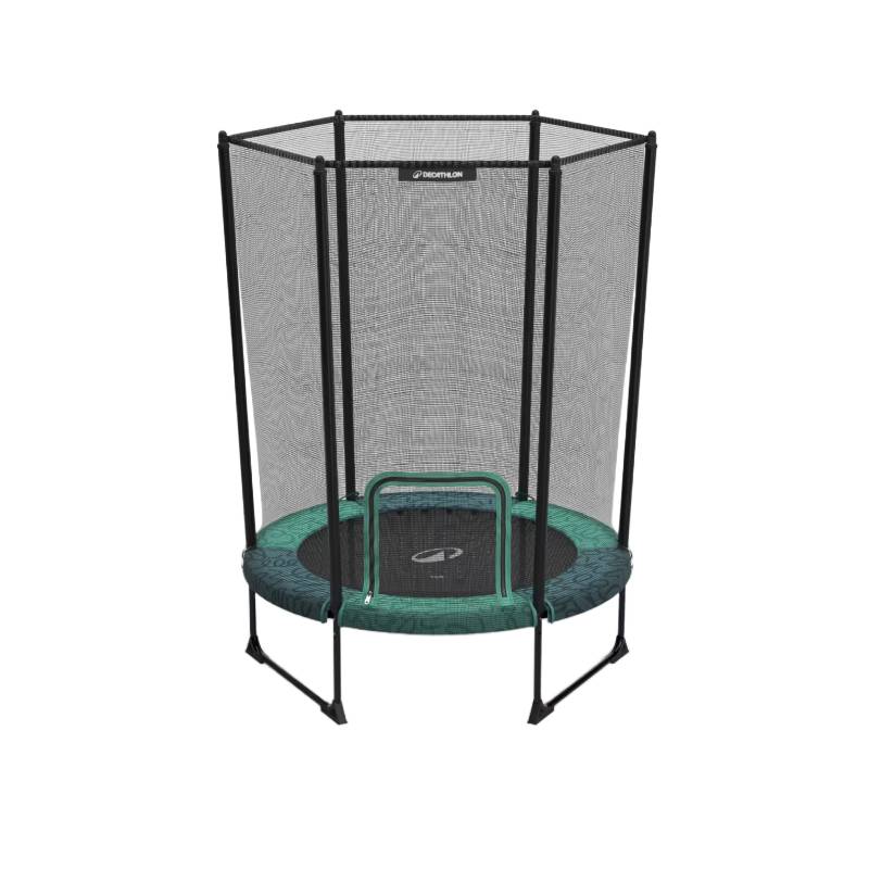 Trampoline Intérieur DOMYOS 140 cm avec Filet de Protection de Sécurité