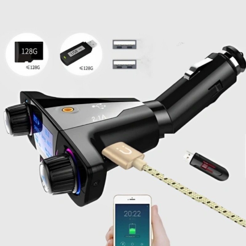 Transmetteur M20 MP3 Bluetooth Multifonction Pour Voiture - Image 3