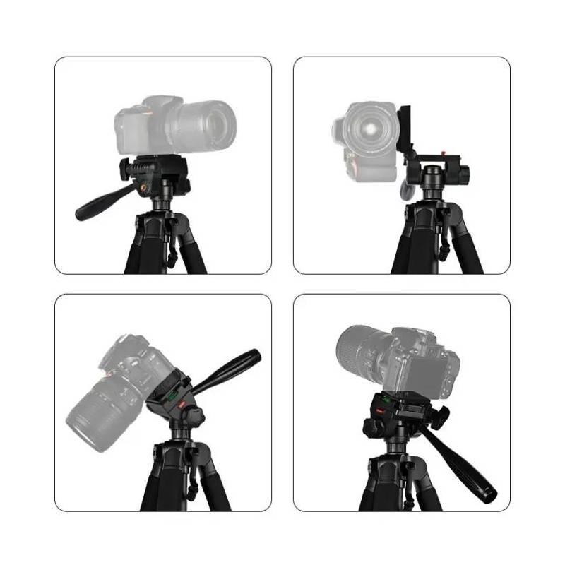 Trépied D-990H pour Appareil Photo et Smartphone - Noir - Image 3
