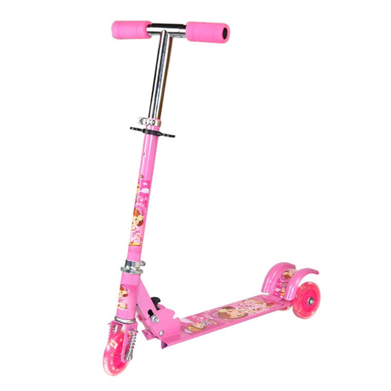 Trottinette 12042-1 Enfant Réglable - 3 Roues - Rose