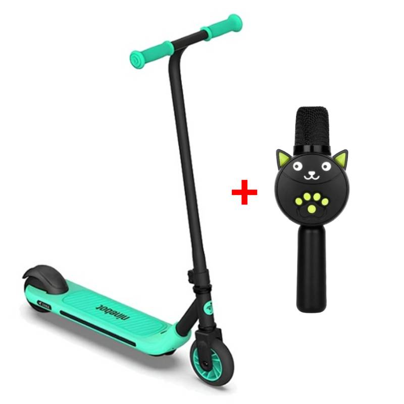 Trottinette Électrique Pour Enfant NINEBOT A6 Bleu + Haut Parleur et Microphone karaoké