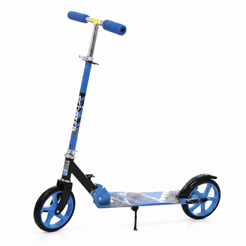 Trottinette Urbaine COOL SCOOTER Pliable Grandes Roues 200mm - Bleu