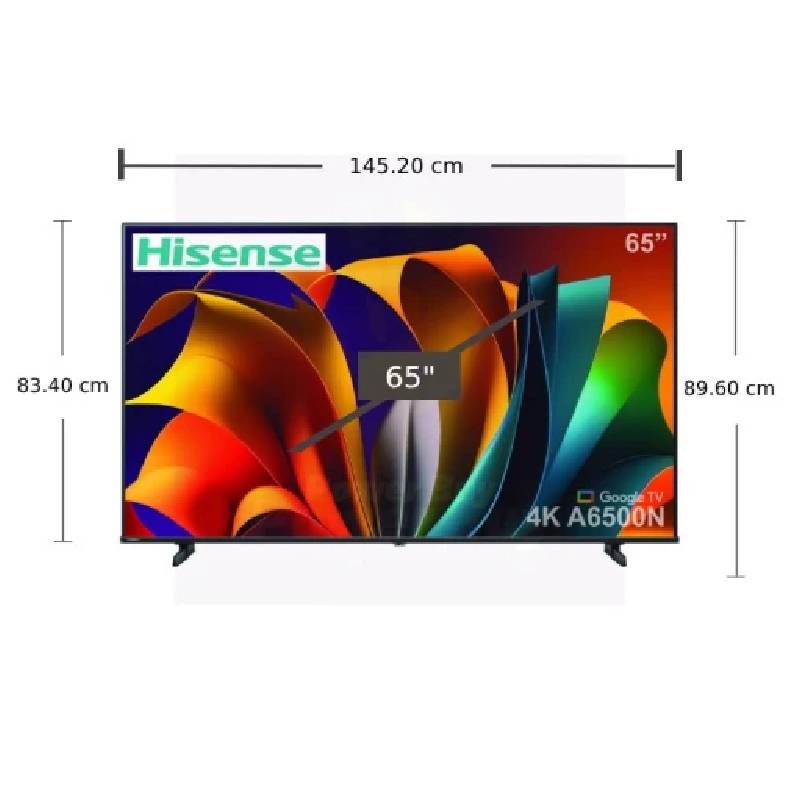 TV Hisense A6500N 65" Smart 4K UHD DLED Google TV - Noir - Image 2