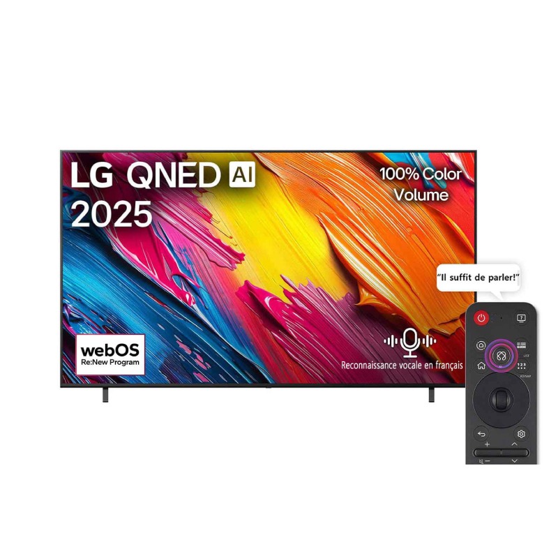 TV LG 55 '' QNED EV AI QNED70 4K  Smart TV 2025 - Noir