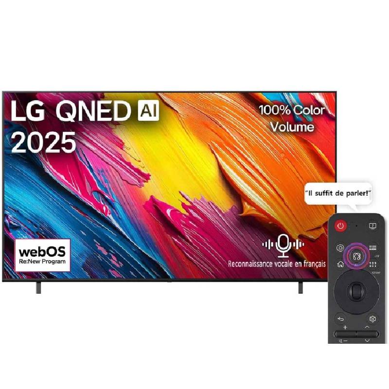 TV LG 55 '' QNED EV AI QNED70 4K  Smart TV 2025 - Noir 