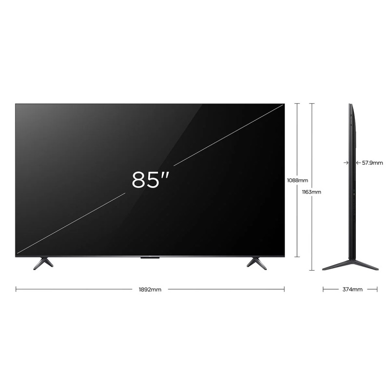 TV TCL 85" Smart TV QLED MINI LED TV-TCL-85C6K- Noir - Image 5