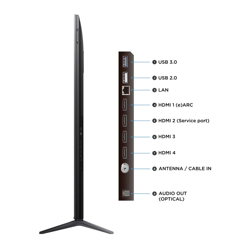 TV TCL 85" Smart TV QLED MINI LED TV-TCL-85C6K- Noir - Image 6