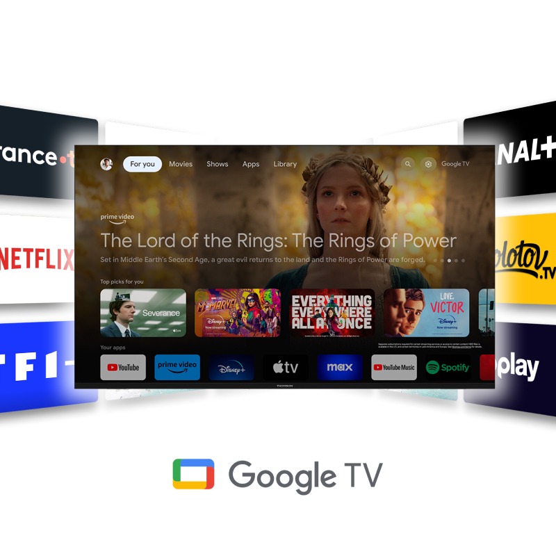 TV THOMSON 55QG6C14 55″ GOOGLE TV QLED PLUS - Noir - Image 6