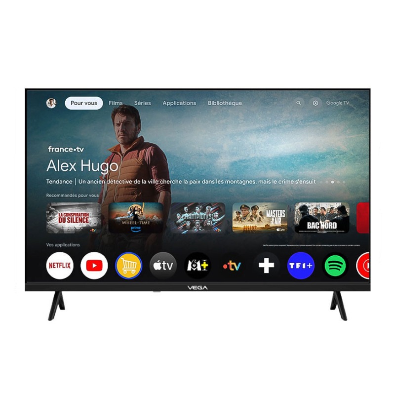 Tv Vega F43F1QBG 43" QLED Full HD Smart Tv Noir, Photo boutique MyTek chez MyTek