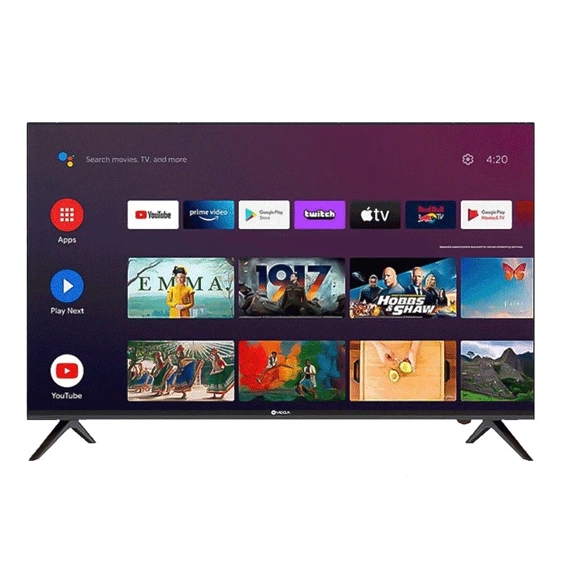 Tv VEGA 55" Smart Qled UHD 4K Avec Récepteur Intégré - Noir  - Image 2